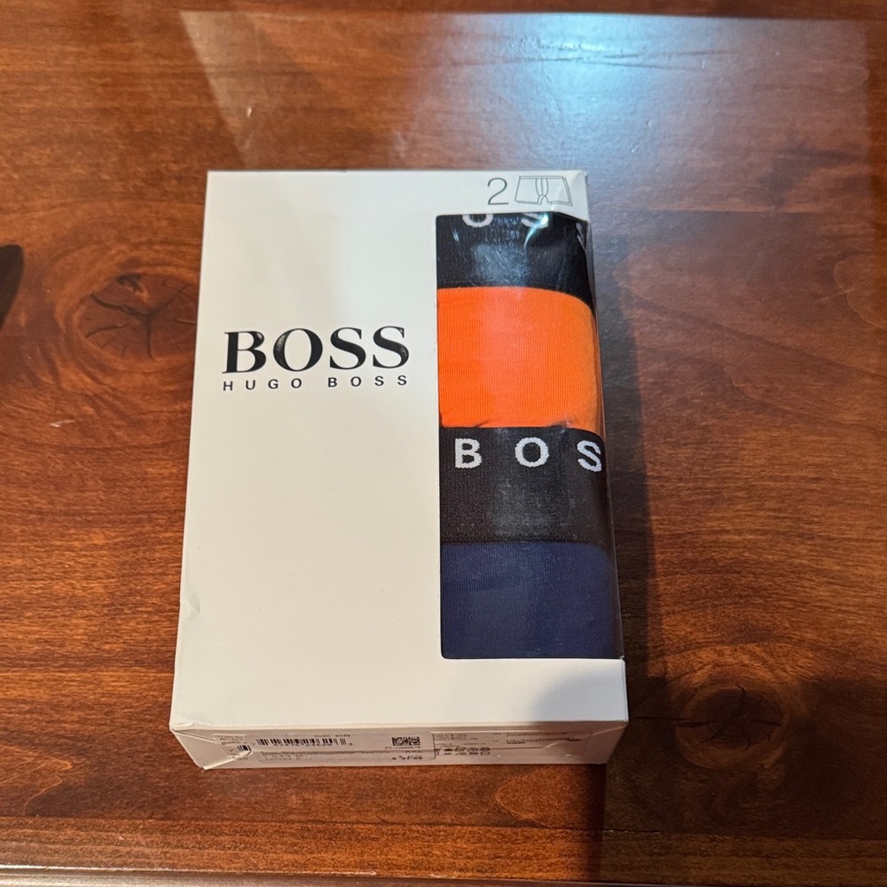 Hugo Boss Boxer Briefs - Bold Orange and Blue